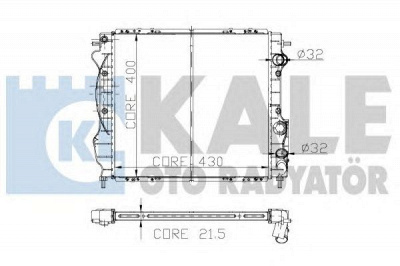 KALE OTO RADYATOR 152900 -  Радиатор, охлаждение двигателя